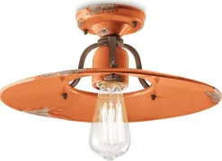 Deckenlampe Metall Keramik E27 Ø 40 cm rund NICOLA