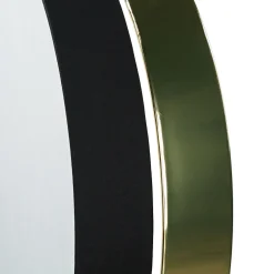 Deckenlampe Metall Stoff rund Ø 60 cm Schwarz Gold