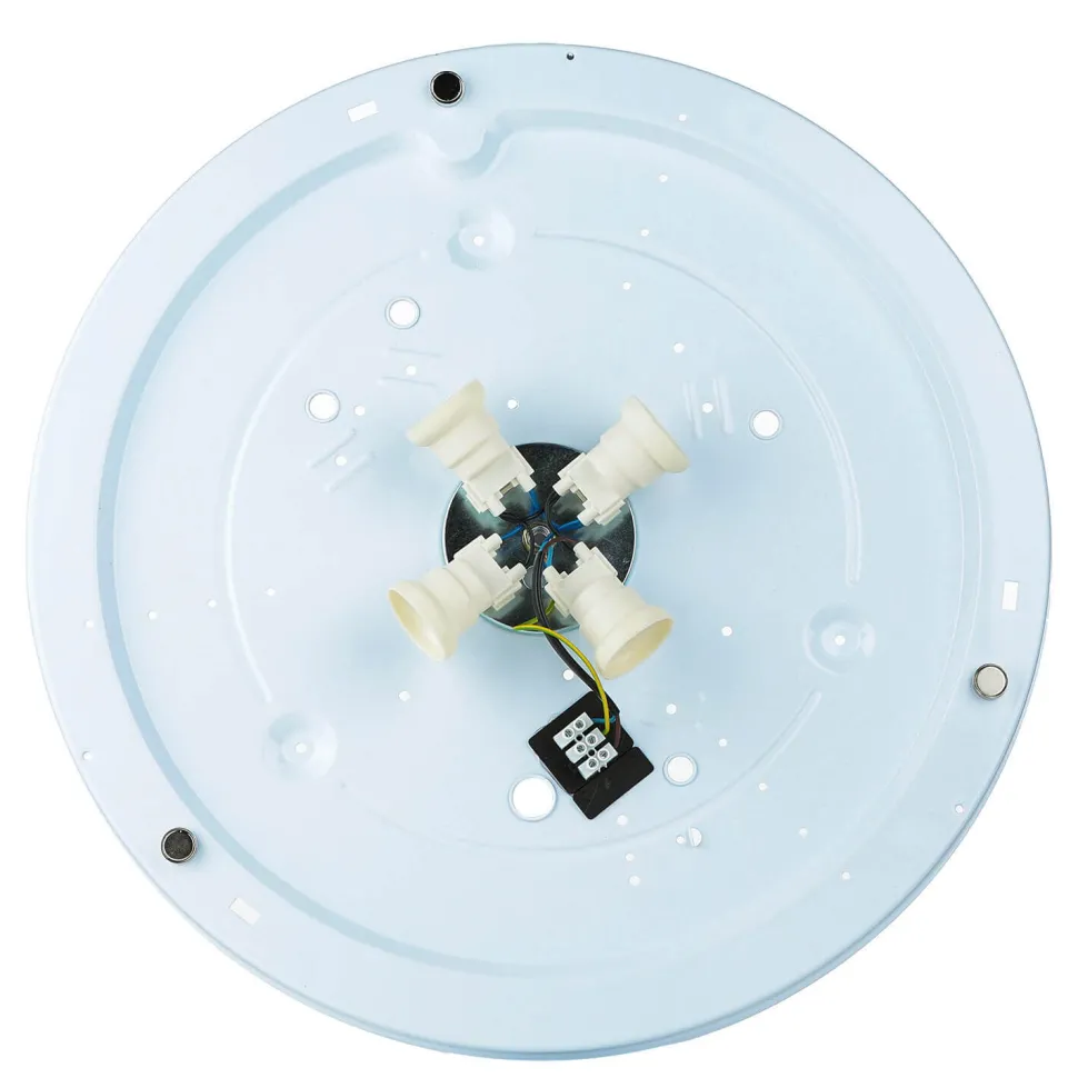 Deckenlampe Metall Stoff rund Ø 60 cm Schwarz Gold