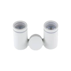 Deckenlampe Metall Weiß verstellbar L: 17 cm GU10 2-flammig