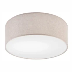 Deckenlampe rund Stoff blendarm E27 Ø 35 cm flach WALTER