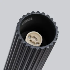 Deckenlampe Schwarz GU10 H: 60 cm Ø 6,5 cm schmal Aufputz