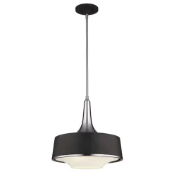 Deckenlampe Schwarz Metall Glas verstellbar Retro