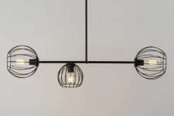 Deckenlampe Schwarz Metall E27 Retro Design RASHA