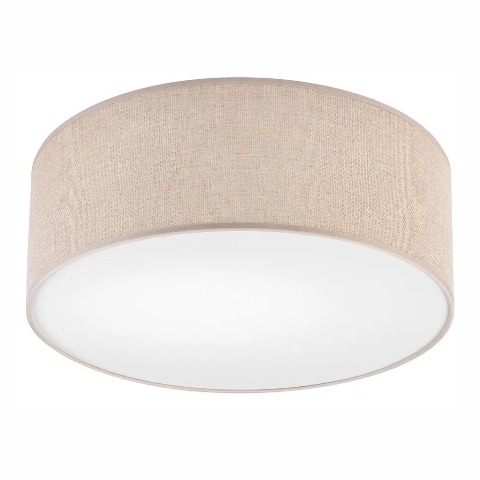 Deckenlampe Stoff in Gold rund Ø 35 cm E27 blendarm Modern