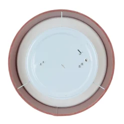 Deckenlampe Stoff Samt rund Ø 38 cm H: 10 cm Rosa 2x E27