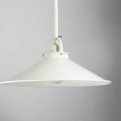 Deckenlampe Weiß Gold Shabby Chic aus Echt-Messing