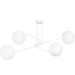 Deckenlampe Weiß Modern E27 elegant VISSAZA Wohnzimmer