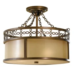 Deckenleuchte ANABELL 4 Beige Bronze Ø43cm Lampe