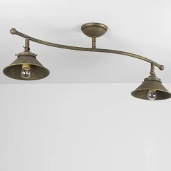 Deckenleuchte Antik Messing Vintage Verstellbar