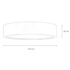 Deckenleuchte ARBARO Holz Modern rund Wohnzimmer