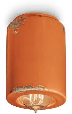 Deckenleuchte Aufputz Keramik E14 rund Ø 8,5 cm Retro