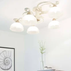 Deckenleuchte AURORA WHITE Ø78cm 5-flmg