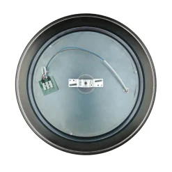 Deckenleuchte Bad IP44 E27 Ø 40 cm rund Glas Metall