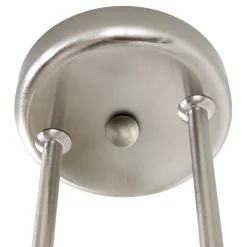 Deckenleuchte blendarm Metall Glas in Stahl Weiß 112 cm