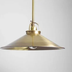 Deckenleuchte Bronze Hell aus Echt-Messing