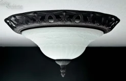 Deckenleuchte E27 Mit Glas Rustikal Weiß