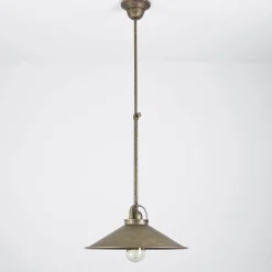 Deckenleuchte echtes Messing in Bronze Antik