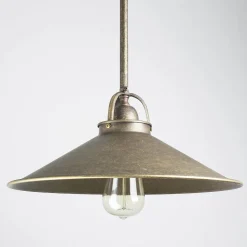 Deckenleuchte echtes Messing in Bronze Antik