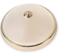 Deckenleuchte ELENI Glas rund in Messing Jugendstil