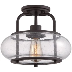 Deckenleuchte FELI Metall Regenglas Ø30cm Lampe