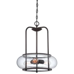 Deckenleuchte FELI Regenglas kürzbar Ø41cm Lampe