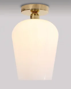 Deckenleuchte Glas Echt-Messing Handarbeit Schlafzimmer