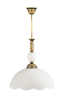 Deckenleuchte Glas Messing TOBSYN Esszimmer Lampe