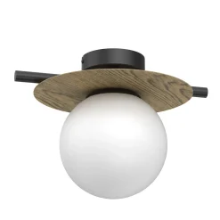 Deckenleuchte Glas Metall L:30 cm E27 Modern wohnlich