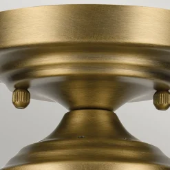 Deckenleuchte Glas Metall E27 Ø 21,6 cm in Messing klein