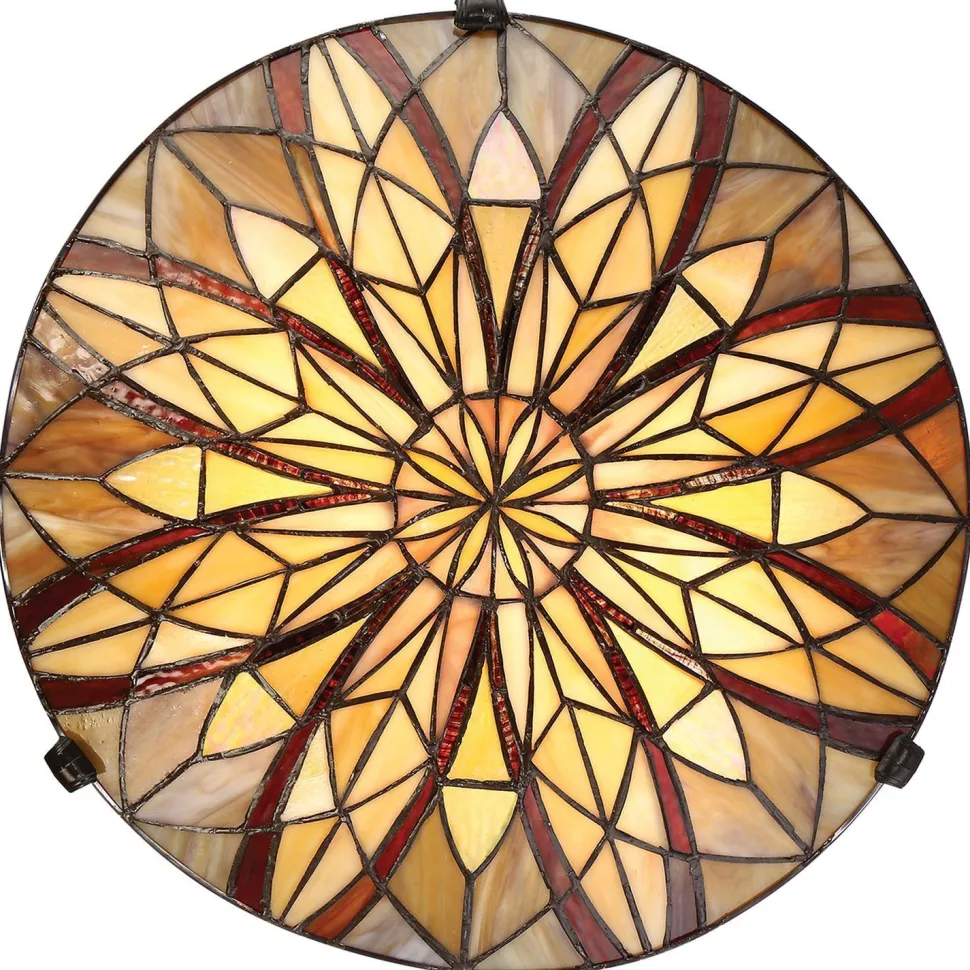 Deckenleuchte Glas Tiffany Stil Ø42cm rund SANSA
