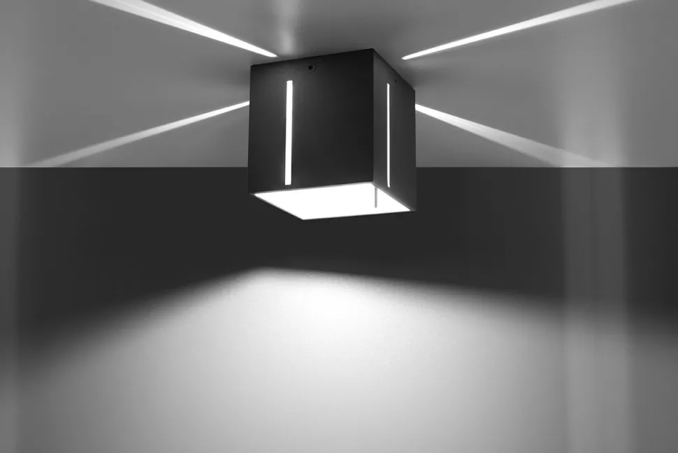 Deckenleuchte Grau quadratisch Würfel B:10cm G9