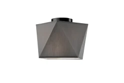 Deckenleuchte Grau Stoff Wohnzimmer stylisch JUSTINE