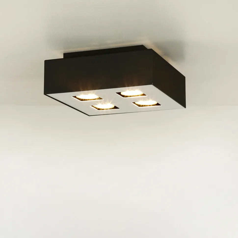 Deckenleuchte HYDRA in Schwarz 4-flmg