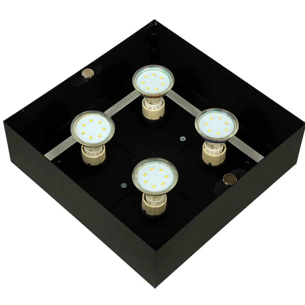 Deckenleuchte HYDRA in Schwarz 4-flmg