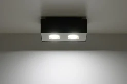 Deckenleuchte HYDRA in Schwarz 2-flmg