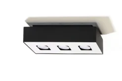 Deckenleuchte HYDRA in Schwarz 3-flmg