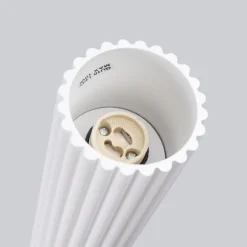 Deckenleuchte klein Ø 6,5 cm H: 20 cm Weiß Aufputz Alu GU10