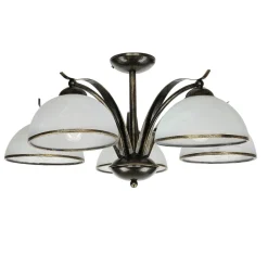 Deckenleuchte KORFU in Messing Antik 5-flmg