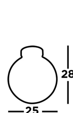 Deckenleuchte Kugelschirm Ø 25 cm Rauchglas Metall