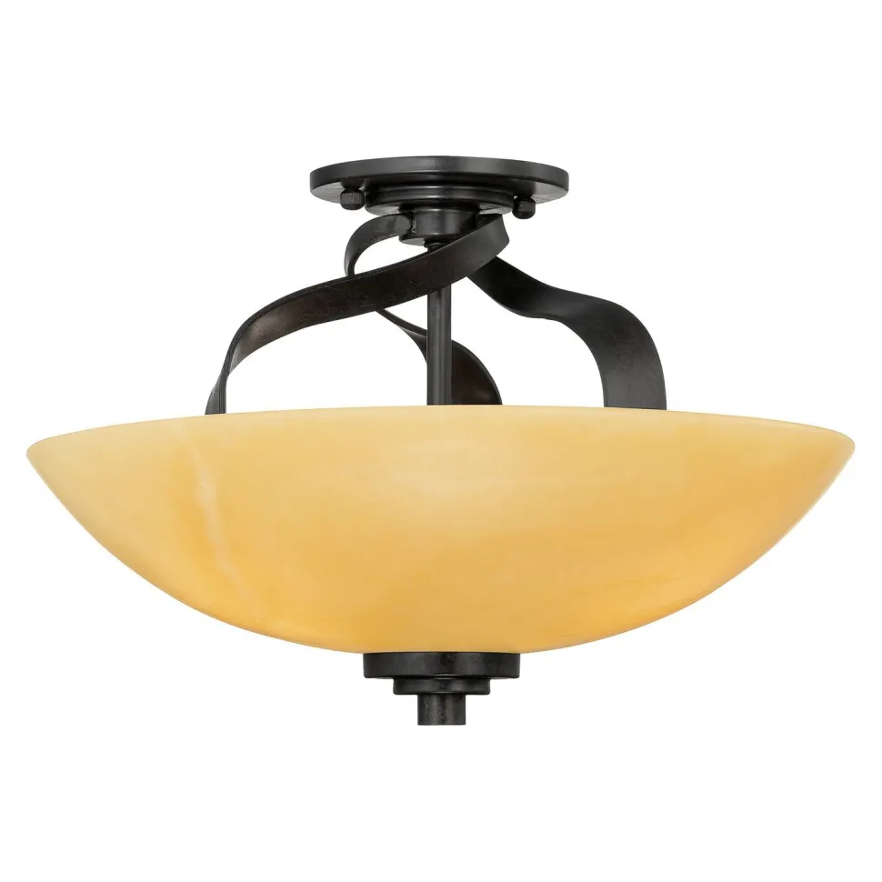 Deckenleuchte LAPIDE Gelb Schwarz Design Lampe