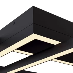 Deckenleuchte LED Metall Schwarz 2900 lm Modern MIA