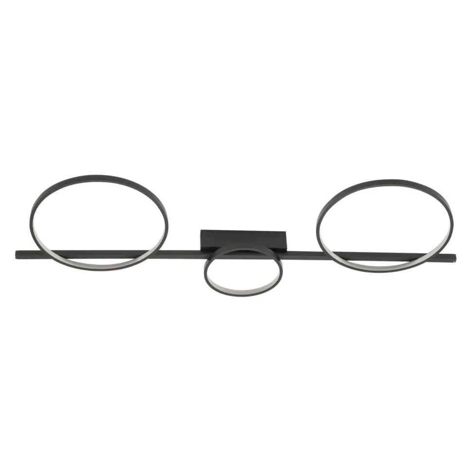 Deckenleuchte LED Schwarz 100 cm lang 3000 K 1100 lm Modern