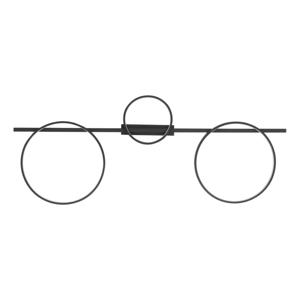 Deckenleuchte LED Schwarz 100 cm lang 3000 K 1100 lm Modern