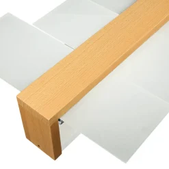 Deckenleuchte LEDA in Echtholz 2-flmg