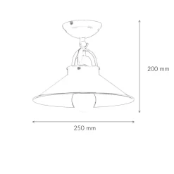 Deckenleuchte Messing schwenkbar E27 Ø 25 cm