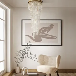 Deckenleuchte Metall Ø 42 cm in Gold E14 rund Klassisch