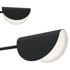 Deckenleuchte Metall 125 cm breit Schwarz G9 Modern