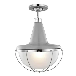 Deckenleuchte Metall Glas Industrial Design E27 Ø35cm