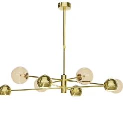 Deckenleuchte Modern in Gold Bernstein G9 GU10 100 cm